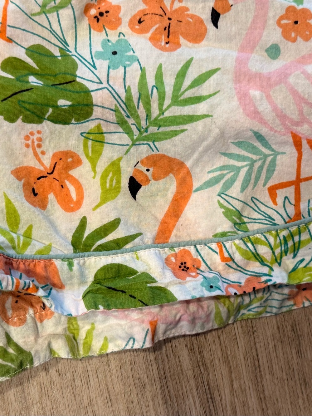 Crafted by Mahogany Women's Tropical Flamingo 2-Piece Top & Shorts Set S - Picture 3 of 7